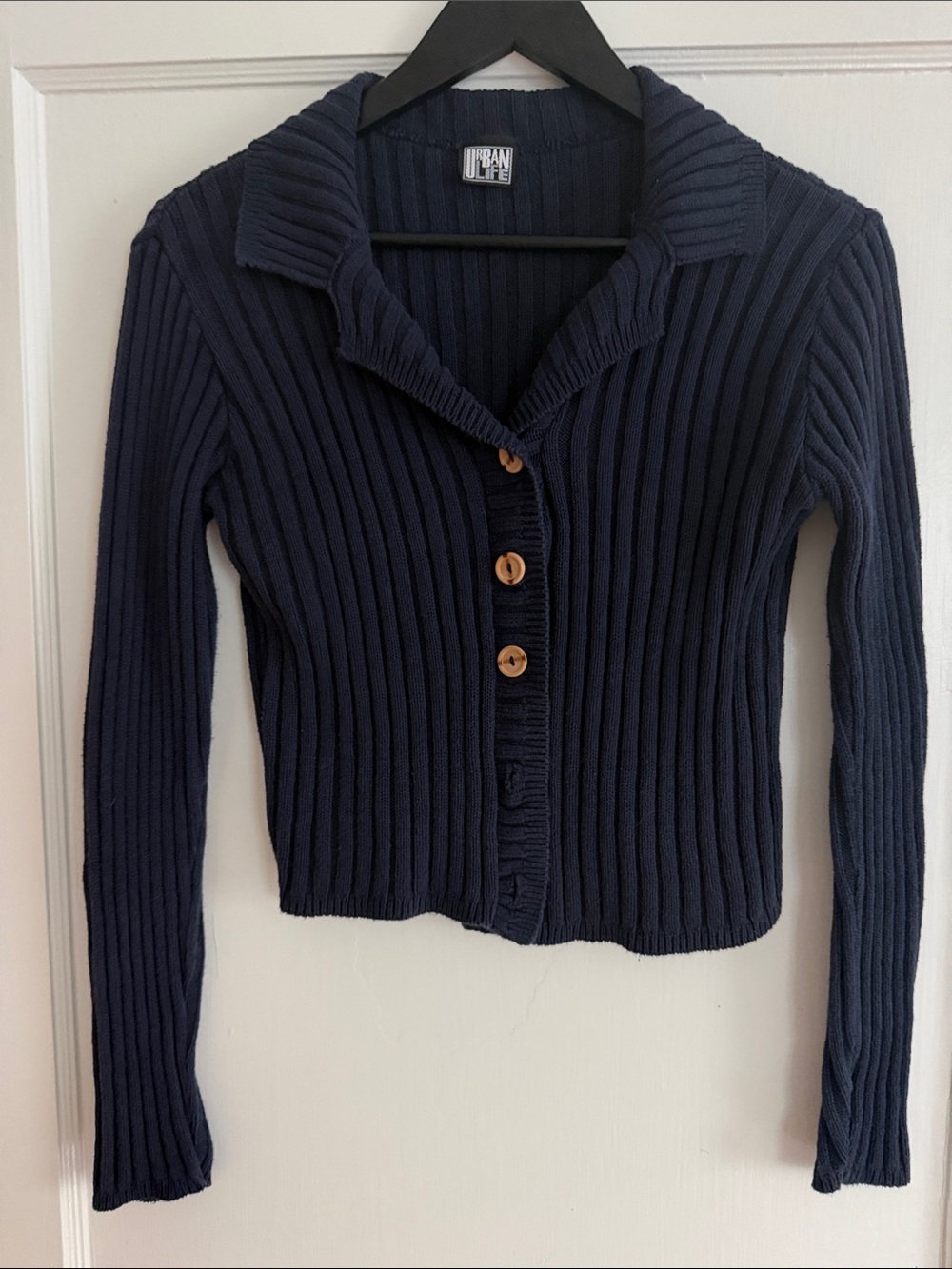 Women's Vintage Ribbed Cropped Sweater